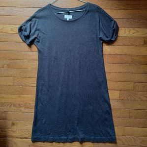 Lou & Grey Comfy Blue/Grey T-Shirt Dress - Size XS